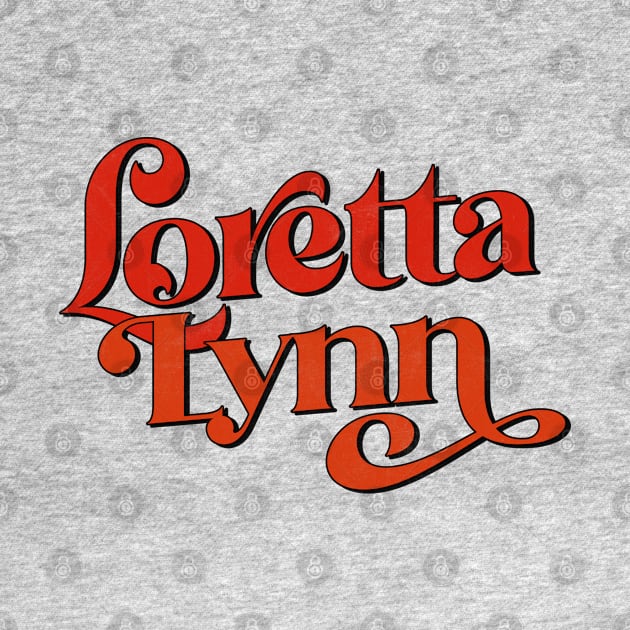 Loretta Lynn / 70s Style Country Fan Design by DankFutura